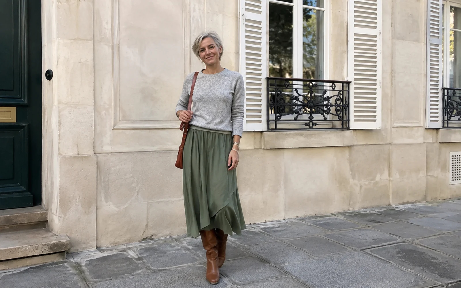 Illustration du guide : Jupe midi : des chaussures qui changent tout